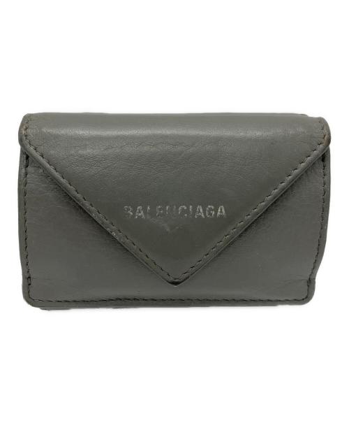 BALENCIAGA（バレンシアガ）BALENCIAGA (バレンシアガ) 3つ折り財布 グレーの古着・服飾アイテム
