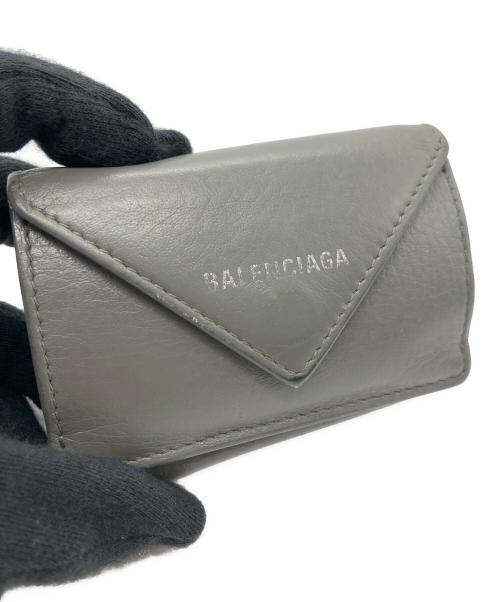 BALENCIAGA（バレンシアガ）BALENCIAGA (バレンシアガ) 3つ折り財布 グレーの古着・服飾アイテム