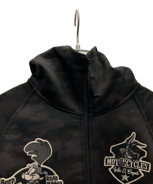 VANSON（バンソン）VANSON (バンソン) フーデッドジャケット ブラック サイズ:Lの古着・服飾アイテム