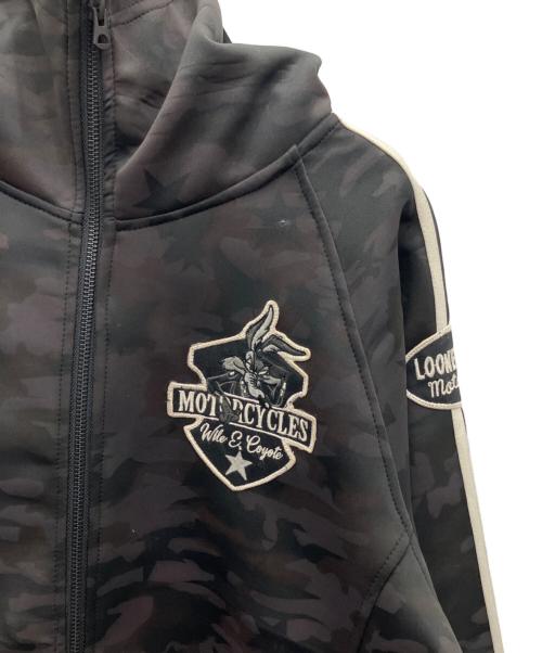 VANSON（バンソン）VANSON (バンソン) フーデッドジャケット ブラック サイズ:Lの古着・服飾アイテム