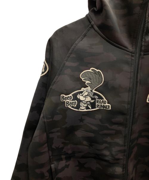 VANSON（バンソン）VANSON (バンソン) フーデッドジャケット ブラック サイズ:Lの古着・服飾アイテム