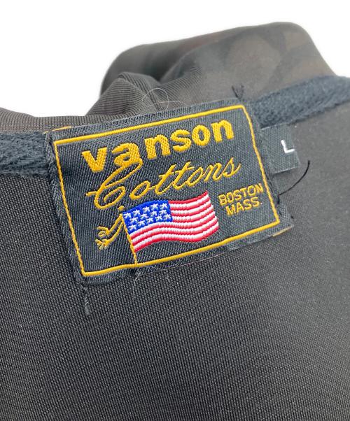 VANSON（バンソン）VANSON (バンソン) フーデッドジャケット ブラック サイズ:Lの古着・服飾アイテム