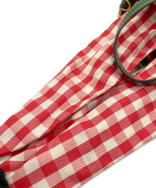 TORY BURCH（トリーバーチ）TORY BURCH (トリーバーチ) ポシェット ナチュラル×グリーンの古着・服飾アイテム