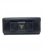 PRADAプラダ）の古着「長財布」｜ブラック