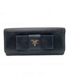 PRADA（プラダ）の古着「長財布」｜ブラック