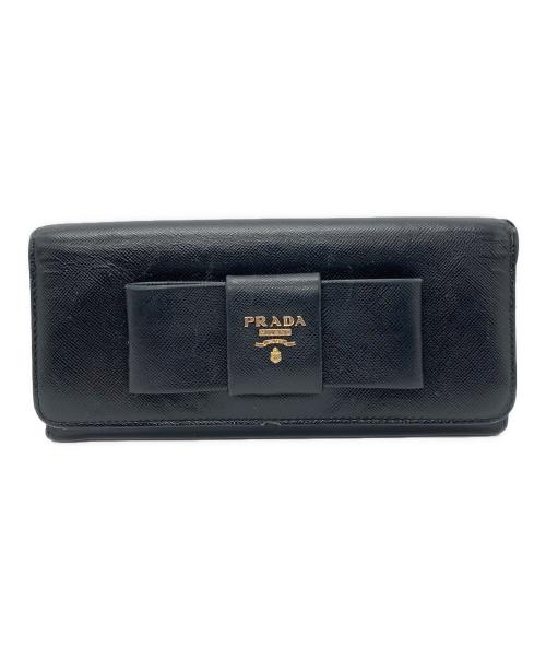 PRADA（プラダ）PRADA (プラダ) 長財布 ブラックの古着・服飾アイテム