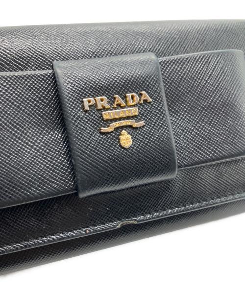 PRADA（プラダ）PRADA (プラダ) 長財布 ブラックの古着・服飾アイテム
