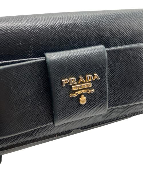 PRADA（プラダ）PRADA (プラダ) 長財布 ブラックの古着・服飾アイテム