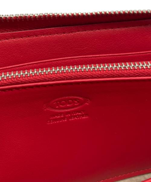 TOD'S（トッズ）TOD'S (トッズ) 長財布 レッドの古着・服飾アイテム