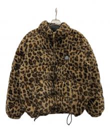 FIRST DOWN×BlackEyePatch（ファーストダウン×ブラックアイパッチ）の古着「ダウンジャケット」｜ブラウン×ベージュ