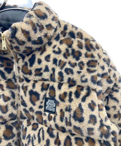 FIRST DOWN（ファーストダウン）FIRST DOWN (ファーストダウン) BlackEyePatch (ブラックアイパッチ) ダウンジャケット ブラウン×ベージュ サイズ:XLの古着・服飾アイテム