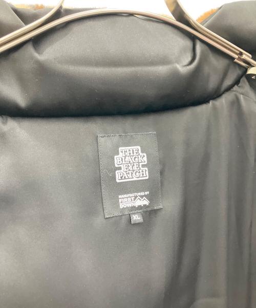 FIRST DOWN（ファーストダウン）FIRST DOWN (ファーストダウン) BlackEyePatch (ブラックアイパッチ) ダウンジャケット ブラウン×ベージュ サイズ:XLの古着・服飾アイテム