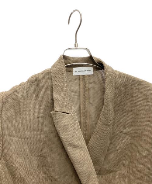 La boutique BonBon（ラブティックボンボン）La boutique BonBon (ラブティックボンボン) メッシュメタルボタンライトジャケット ブラウン サイズ:SIZEFREEの古着・服飾アイテム