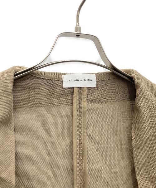 La boutique BonBon（ラブティックボンボン）La boutique BonBon (ラブティックボンボン) メッシュメタルボタンライトジャケット ブラウン サイズ:SIZEFREEの古着・服飾アイテム