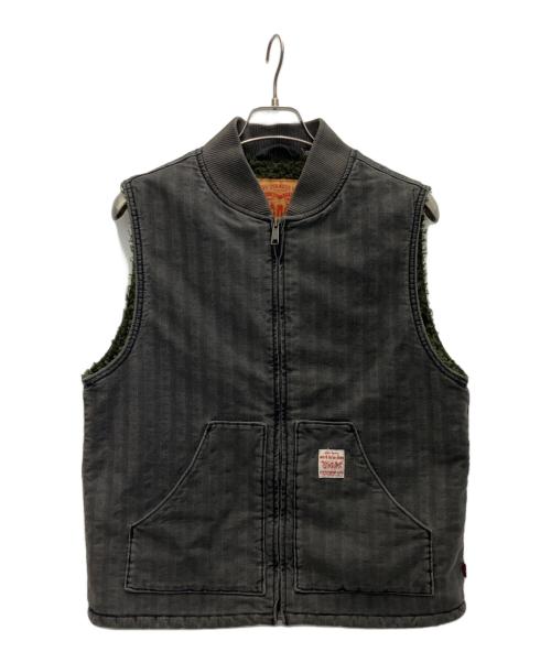 LEVI'S（リーバイス）LEVI'S (リーバイス) デニムボアベスト ブラック サイズ:Sの古着・服飾アイテム