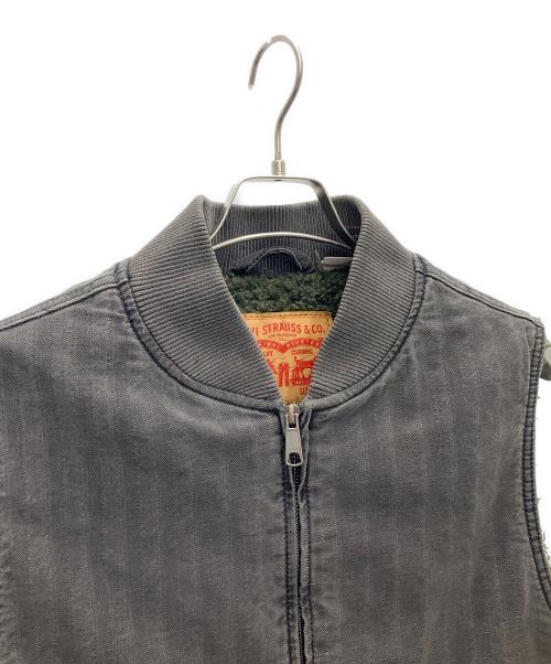 LEVI'S（リーバイス）LEVI'S (リーバイス) デニムボアベスト ブラック サイズ:Sの古着・服飾アイテム