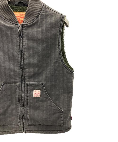 LEVI'S（リーバイス）LEVI'S (リーバイス) デニムボアベスト ブラック サイズ:Sの古着・服飾アイテム