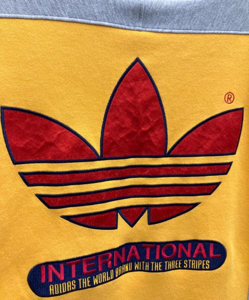 adidas（アディダス）adidas (アディダス) トレーナー グレー×イエロー サイズ:S-Mの古着・服飾アイテム