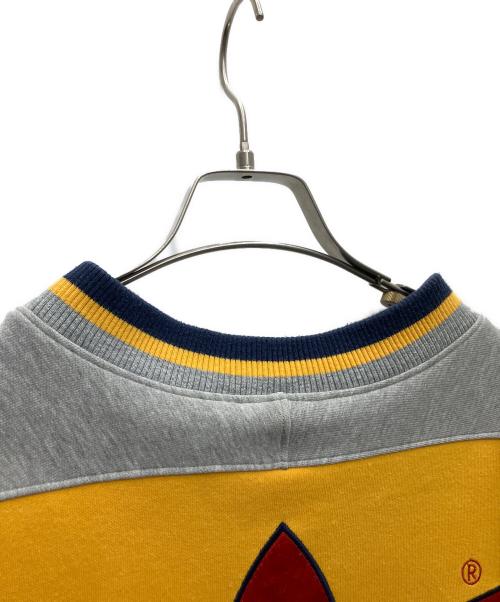 adidas（アディダス）adidas (アディダス) トレーナー グレー×イエロー サイズ:S-Mの古着・服飾アイテム
