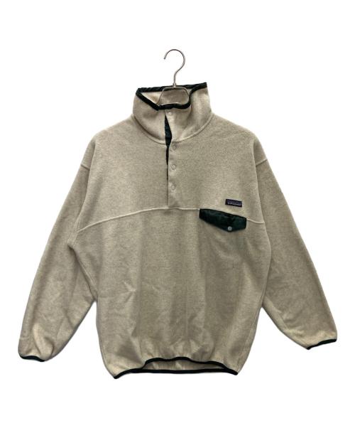 Patagonia（パタゴニア）Patagonia (パタゴニア) シンチラスナップT グリーン×ベージュ サイズ:Lの古着・服飾アイテム