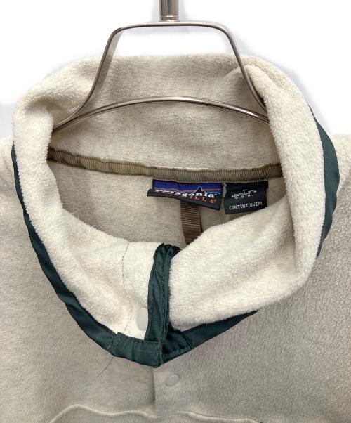 Patagonia（パタゴニア）Patagonia (パタゴニア) シンチラスナップT グリーン×ベージュ サイズ:Lの古着・服飾アイテム