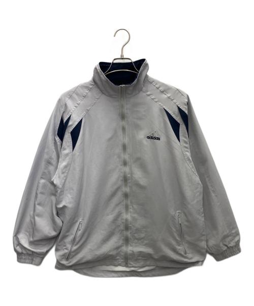 adidas（アディダス）adidas (アディダス) ナイロンジャケット ライトグレー サイズ:XXLの古着・服飾アイテム