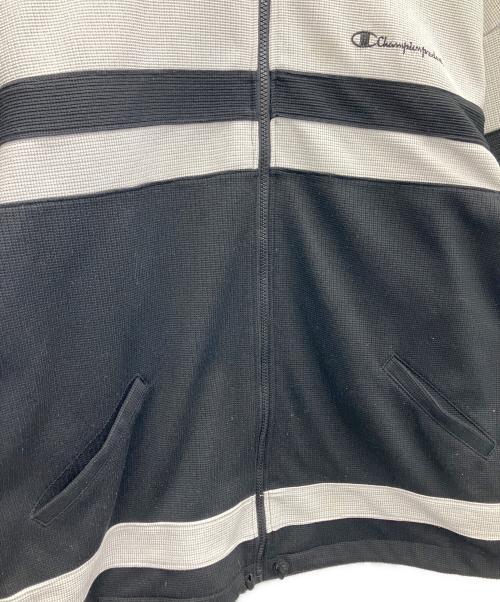 Champion（チャンピオン）Champion (チャンピオン) ニットジャケット グレー×ブラック サイズ:SIZE0の古着・服飾アイテム