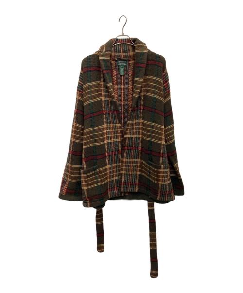 LAUREN RALPH LAUREN（ローレンラルフローレン）LAUREN RALPH LAUREN (ローレンラルフローレン) 厚手カーディガン ブラウン サイズ:Lの古着・服飾アイテム