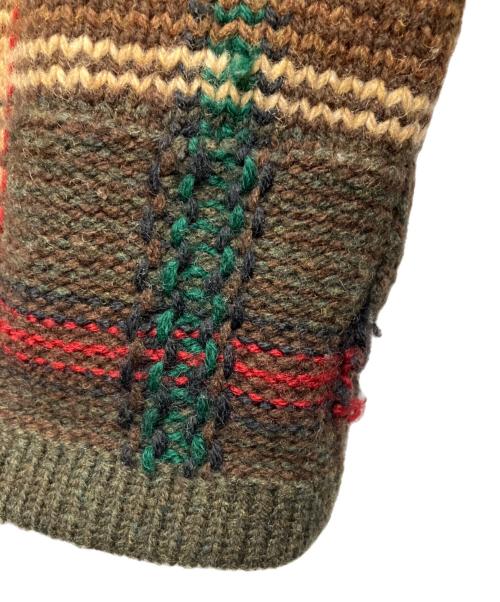 LAUREN RALPH LAUREN（ローレンラルフローレン）LAUREN RALPH LAUREN (ローレンラルフローレン) 厚手カーディガン ブラウン サイズ:Lの古着・服飾アイテム