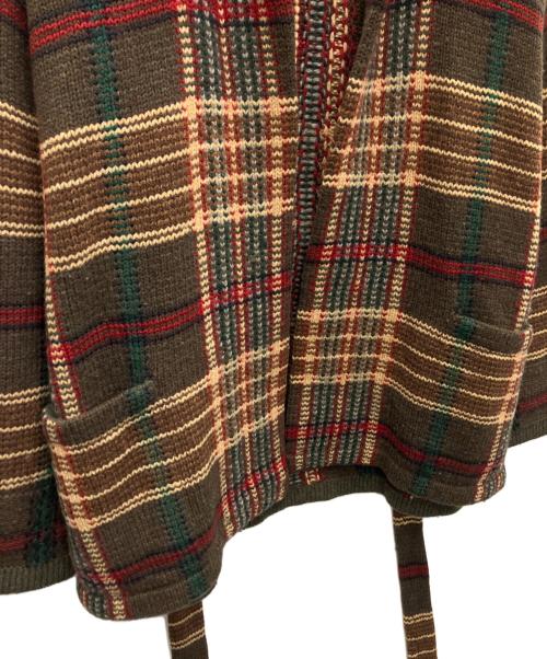 LAUREN RALPH LAUREN（ローレンラルフローレン）LAUREN RALPH LAUREN (ローレンラルフローレン) 厚手カーディガン ブラウン サイズ:Lの古着・服飾アイテム