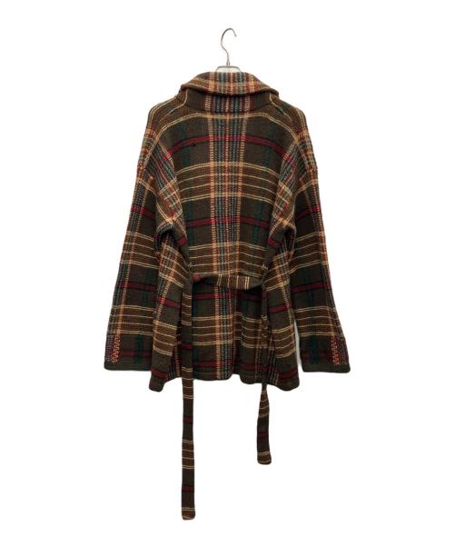 LAUREN RALPH LAUREN（ローレンラルフローレン）LAUREN RALPH LAUREN (ローレンラルフローレン) 厚手カーディガン ブラウン サイズ:Lの古着・服飾アイテム