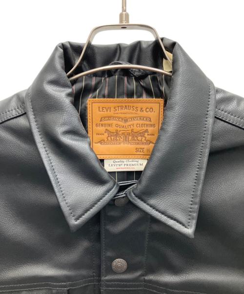 LEVI'S（リーバイス）LEVI'S (リーバイス) レザージャケット ブラック サイズ:Mの古着・服飾アイテム