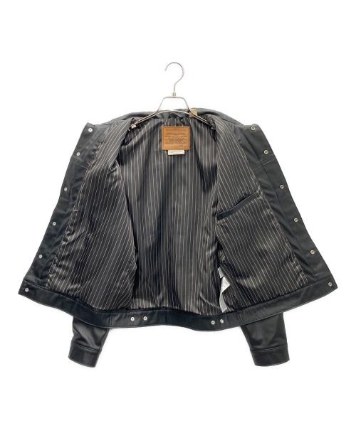 LEVI'S（リーバイス）LEVI'S (リーバイス) レザージャケット ブラック サイズ:Mの古着・服飾アイテム