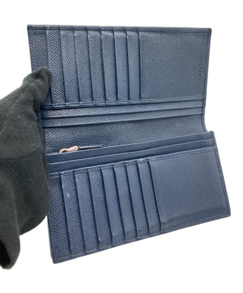 BVLGARI（ブルガリ）BVLGARI (ブルガリ) 長財布 ネイビーの古着・服飾アイテム