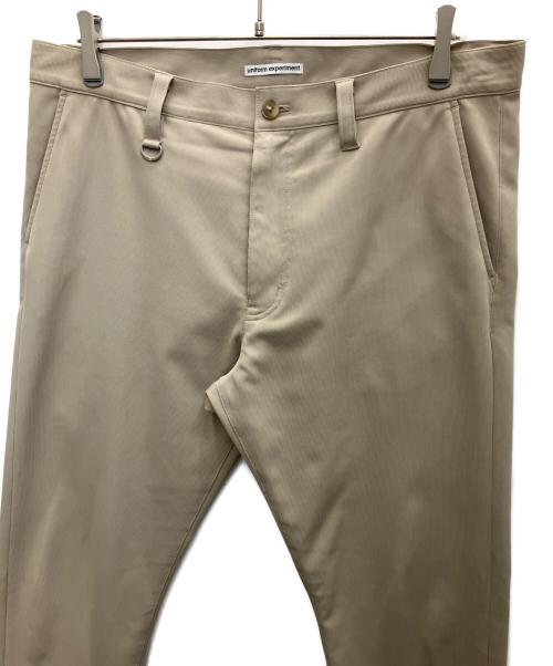 uniform experiment（ユニフォームエクスペリメント）uniform experiment (ユニフォームエクスペリメント) HIGH STRETCH PIQUE LONG PANTS ベージュ サイズ:SIZE 4の古着・服飾アイテム