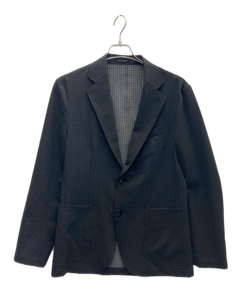 EDIFICE（エディフィス）EDIFICE (エディフィス) シアサッカージャケットセットアップ ブラック サイズ:SIZE46の古着・服飾アイテム