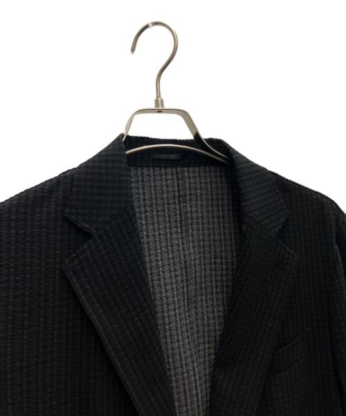EDIFICE（エディフィス）EDIFICE (エディフィス) シアサッカージャケットセットアップ ブラック サイズ:SIZE46の古着・服飾アイテム