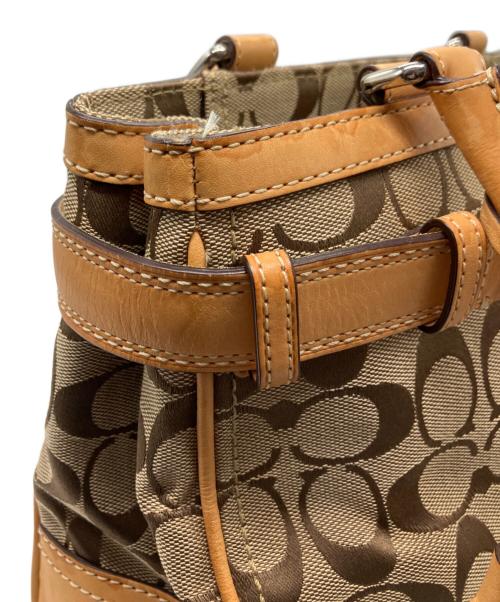 COACH（コーチ）COACH (コーチ) ハンドバッグ ブラウンの古着・服飾アイテム
