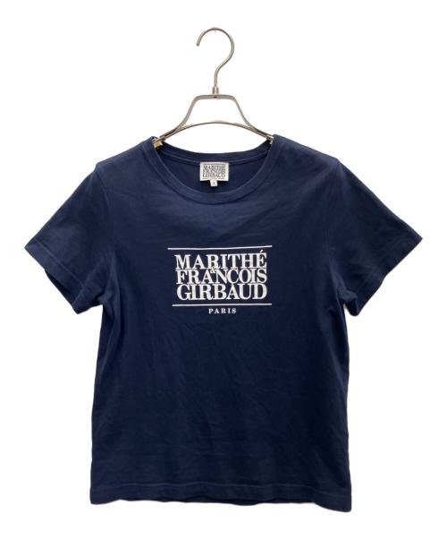 MARITHE+FRANCOIS GIRBAUD（マリテフランソワジルボー）MARITHE+FRANCOIS GIRBAUD (マリテフランソワジルボー) プリントTシャツ ネイビー サイズ:Sの古着・服飾アイテム
