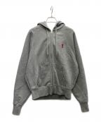 amiアミ）の古着「ジップパーカー」｜グレー