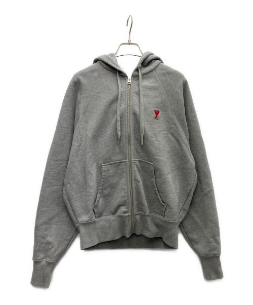 ami（アミ）ami (アミ) ジップパーカー グレー サイズ:XSの古着・服飾アイテム