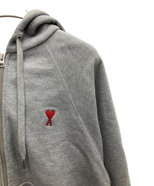 ami（アミ）ami (アミ) ジップパーカー グレー サイズ:XSの古着・服飾アイテム