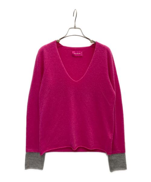 Zadig&Voltaire（ザディグエヴォルテール）ZADIG&VOLTAIRE (ザディグエヴォルテール) 薄手ニット ピンク サイズ:Mの古着・服飾アイテム
