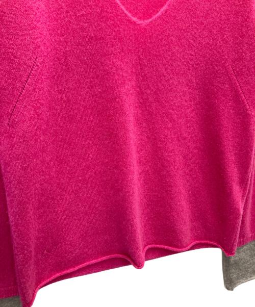 Zadig&Voltaire（ザディグエヴォルテール）ZADIG&VOLTAIRE (ザディグエヴォルテール) 薄手ニット ピンク サイズ:Mの古着・服飾アイテム
