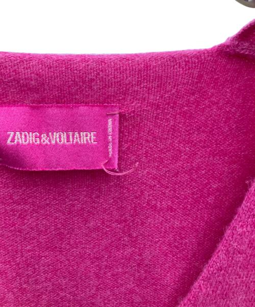 Zadig&Voltaire（ザディグエヴォルテール）ZADIG&VOLTAIRE (ザディグエヴォルテール) 薄手ニット ピンク サイズ:Mの古着・服飾アイテム