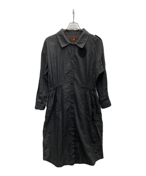 Hysteric Glamour（ヒステリックグラマー）Hysteric Glamour (ヒステリックグラマー) 長袖ワンピース ブラック サイズ:SIZEFREEの古着・服飾アイテム