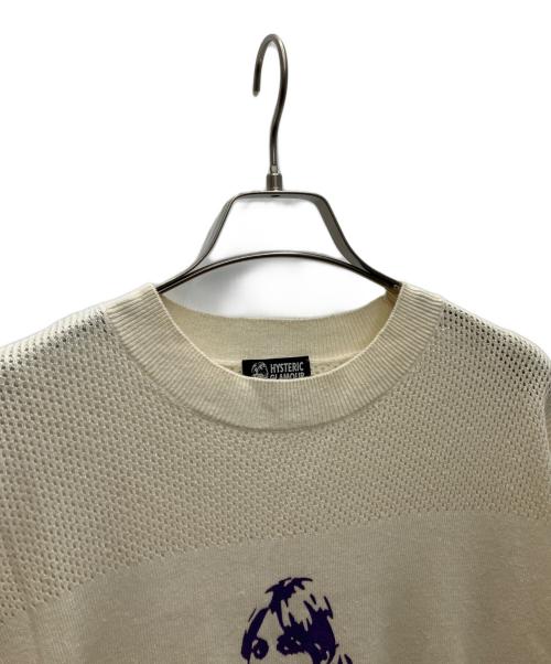 Hysteric Glamour（ヒステリックグラマー）Hysteric Glamour (ヒステリックグラマー) 薄手ニット アイボリー サイズ:SIZEFREEの古着・服飾アイテム