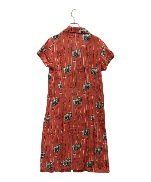 Hysteric Glamour（ヒステリックグラマー）Hysteric Glamour (ヒステリックグラマー) 半袖ワンピース レッド サイズ:SIZEFREEの古着・服飾アイテム