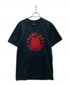 NIKE×STRANGER THINGSナイキ×ストレンジャーシングス）の古着「半袖カットソー」｜ブラック×レッド