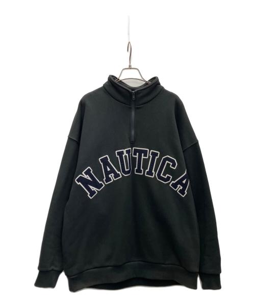 NAUTICA（ノーティカ）NAUTICA (ノーティカ) ハーフジップスウェット ブラック サイズ:XLの古着・服飾アイテム